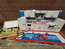 T. Cohn Tin Superior Metal Kitchen Playset 1950’s with Accessories