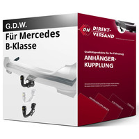 für Mercedes B-Klasse Typ W247 (G.D.W.) AnhäNgerkupplung Vertikal Abnehmbar Neu