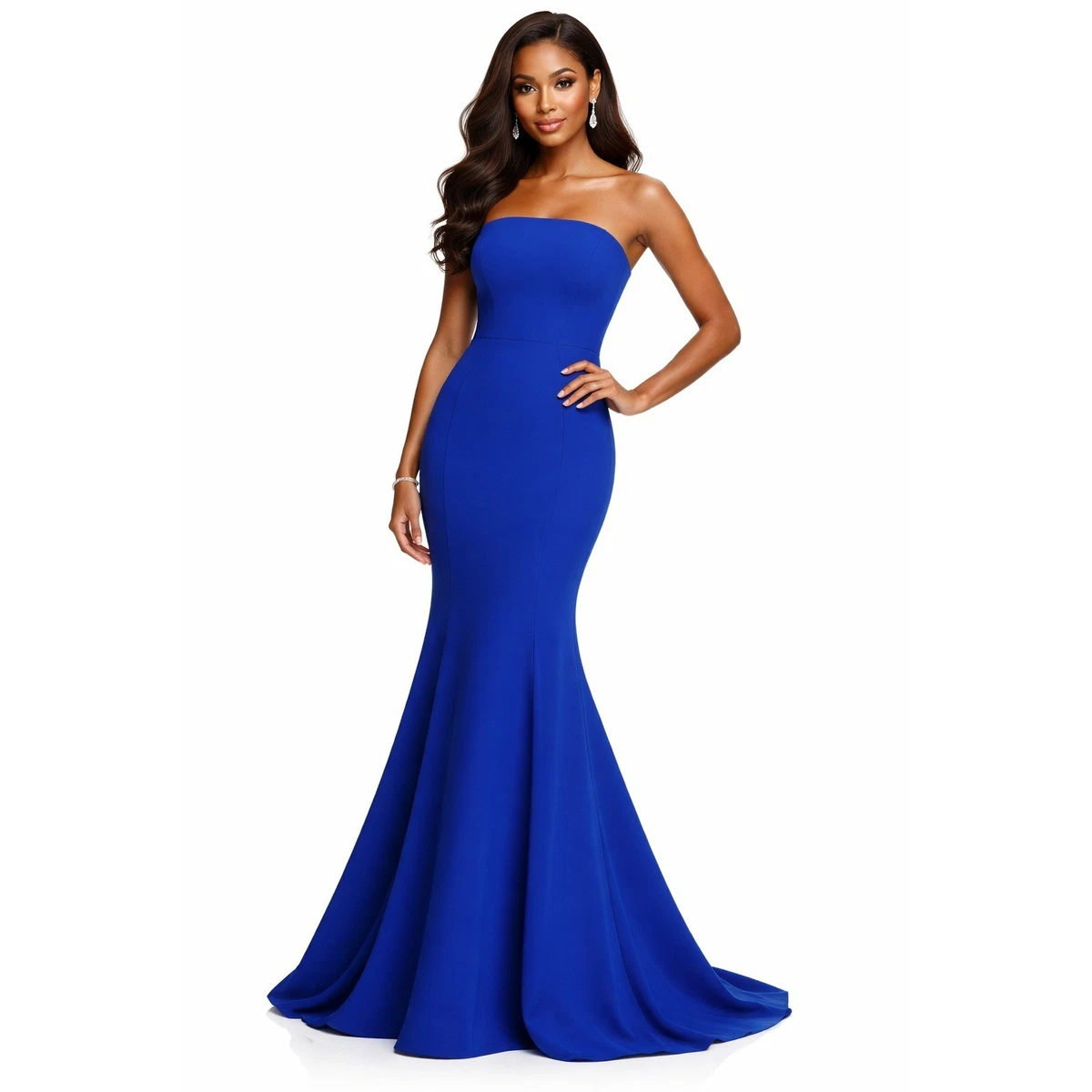 fitted lace wedding dress Amazon.com: Jill Stuart Womens Blue Asymmetrical Floral Sleeveless Scoop  Neck Maxi Dress Size M : Clothing, Shoes & Jewelry main image 0