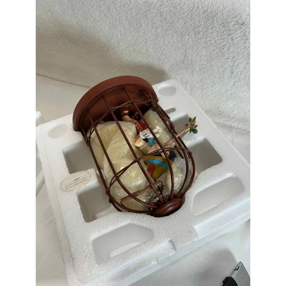 Disney Classics Collection Pinocchio & Jiminy Cricket Figurine in Cage 1202881 - Image 4 of 4