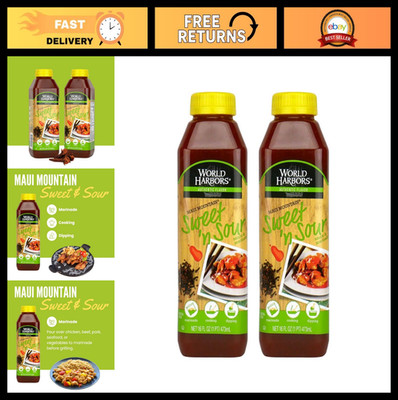 Maui Sweet & Sour Sauce - Hawaiian Style Dipping Sauce for Dumplings, Meats & Ve
