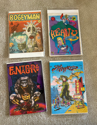 4 lot Bogeyman Comic  vintage #3 Fantagor san Francisco #7  heavy tragi #1 60's