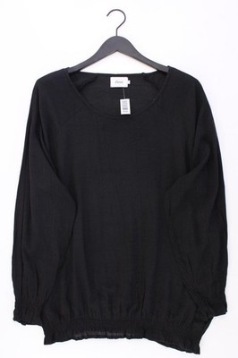   Zizzi Langarmbluse Comfort Bluse für Damen Gr. 38, M schwarz aus Viskose  