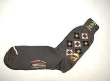 Argyle Socks VTG Hickory Knit 40s 50s Deco 7 Panel Space Ship Lights 9-11 NWT