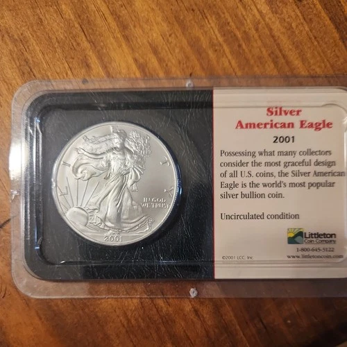 2001 Silver American Eagle Uncirculated Condition  | Bullion Coin