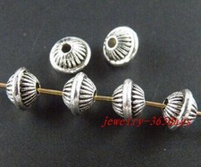 200pcs Tibetan Silver Little Bicone Spacer Beads 7x5mm 8340