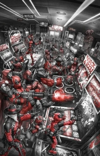 DEADPOOL BLACK WHITE & BLOOD #1  ALAN QUAH VIRGIN VARIANT MARVEL NM.