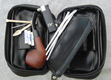 Pfeifentasche Angelo für 2 Pfeifen mit Pfeife, Reiniger- Filter- und mehr NEU!