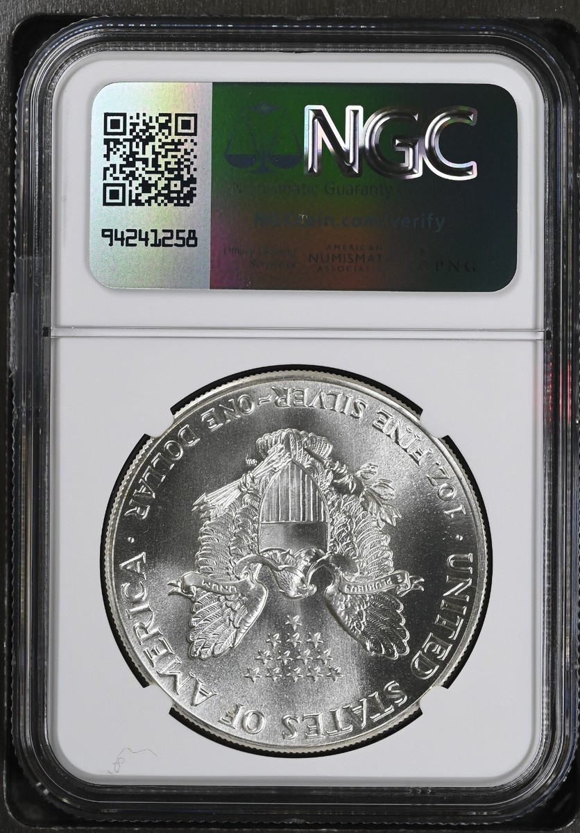 1986 S ASE Silver Eagle MS69 Early Production San Francisco, NGC
