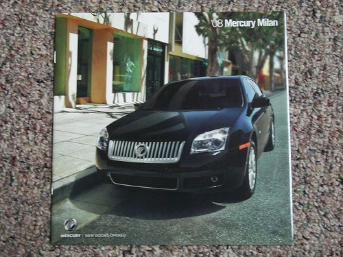 2008 MERCURY MILAN 22 PAGE DEALER SALES BROCHURE + SPECS & COLOR OPTION