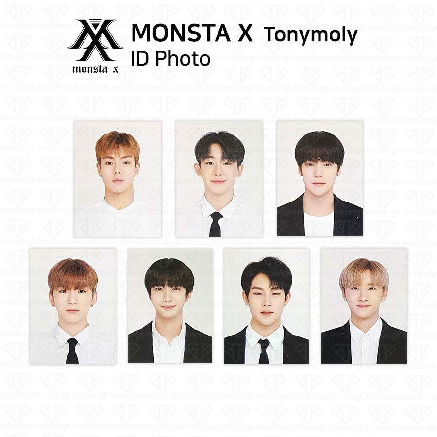 Monsta X Tonymoly Official Goods ID Photo Wonho Kihyun Monsta X Tonymoly Official Goods ID Photo Wonho Kihyun