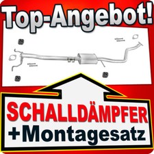 Mittelschalldämpfer für KIA RIO 1.3 75PS 1.5 98PS 1999-07.2002 Auspuff