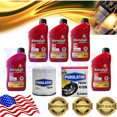 Motor Oil Full Synthetic 5 Quarts and Oil Filter Nissan Altima 2.5L 2007-2020