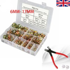 100PCS Fuel Line Hose Clamps Spring Clips Water Pipe Air Tube Fastener Car Set