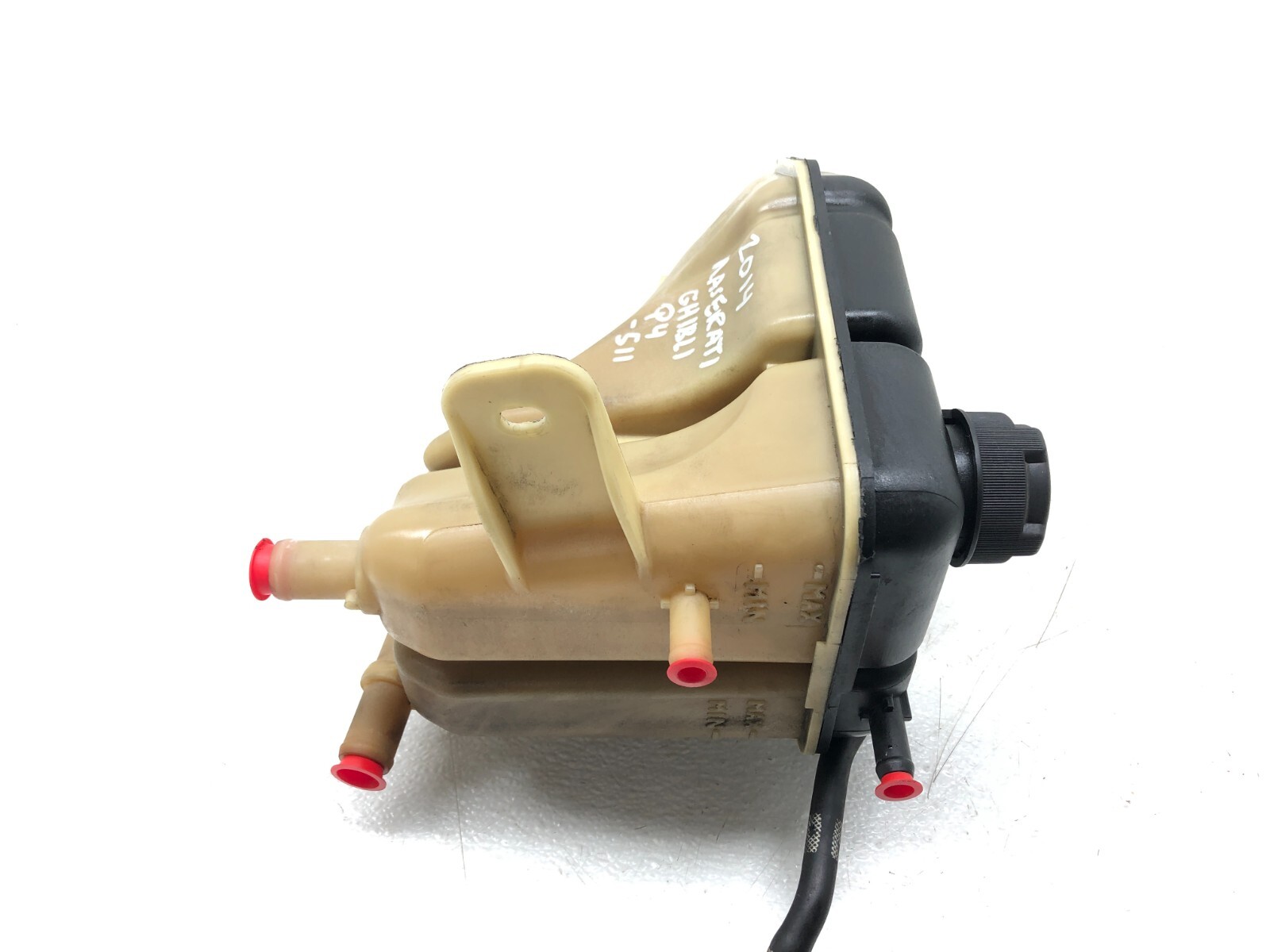 2014-2019 MASERATI GHIBLI SQ4 3.0L COOLANT EXPANSION TANK RESERVOIR W/ CAPS OEM.