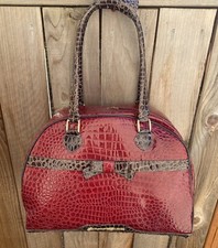 Samantha Brown Luggage Burgundy Croc Embossed...