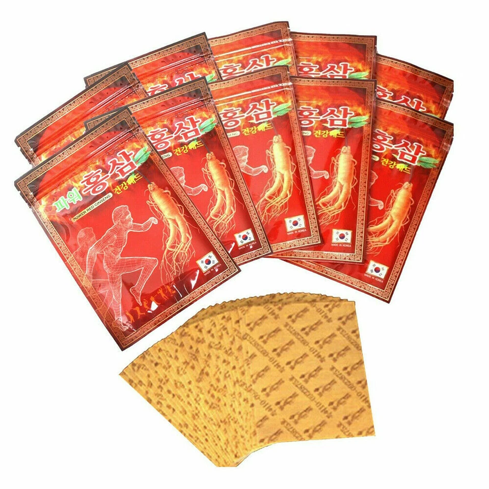 Hanil Power Red Ginseng Patch / Health Hot Pad / Pain Relief / 10Sets (200ea) - Image 3 of 4