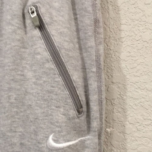 Nike Girls Sz XL 16 Cropped Sweatpants Gray Athletic Activewear - Picture 2 of 8
