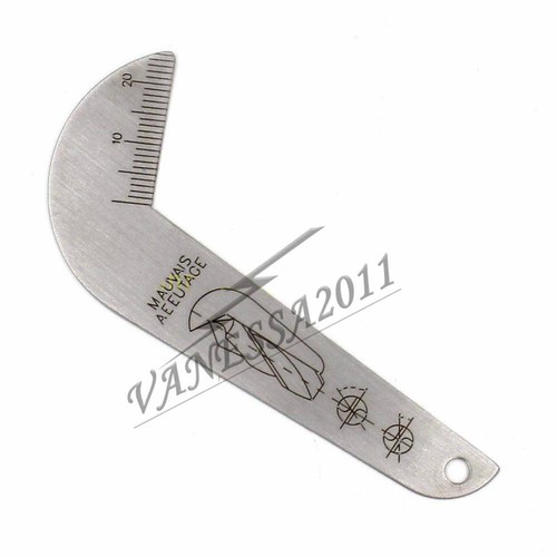 Drill Bit Display Corner Dimension Gage 118° Sharpening Angle Tool- | eBay