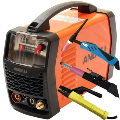ANDELI 200amp DC Inverter TIG Welder/Cold/Clean/MMA Welding Machine +Clean Torch