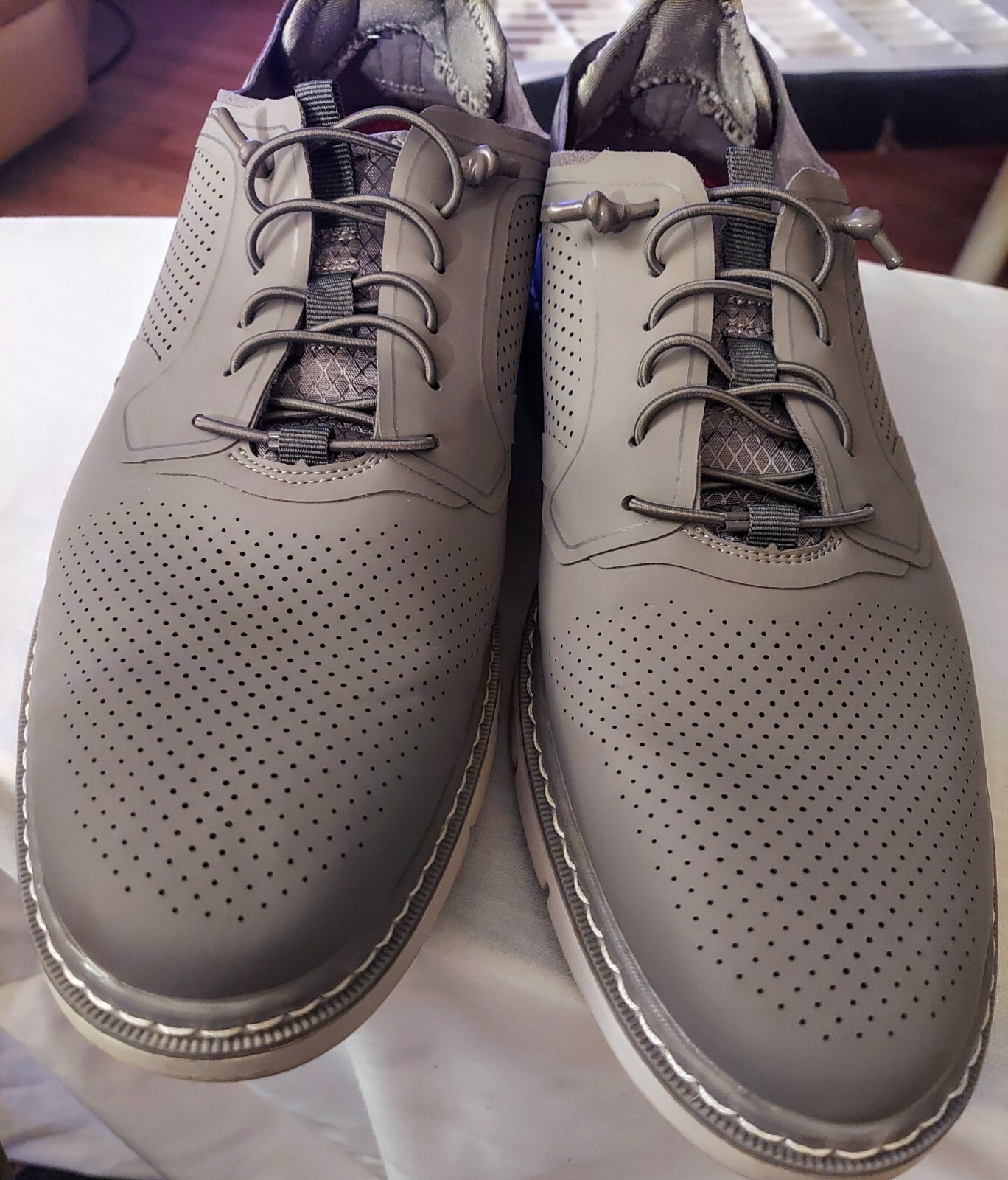 SAOLA Oxford stringate grigie in pelle Stacy Adams Redzone Collection taglia 9M