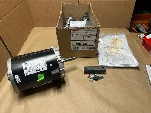 OEM Trane Condenser Fan Motor 1HP 575V 3PH 1140 RPM MOT11208