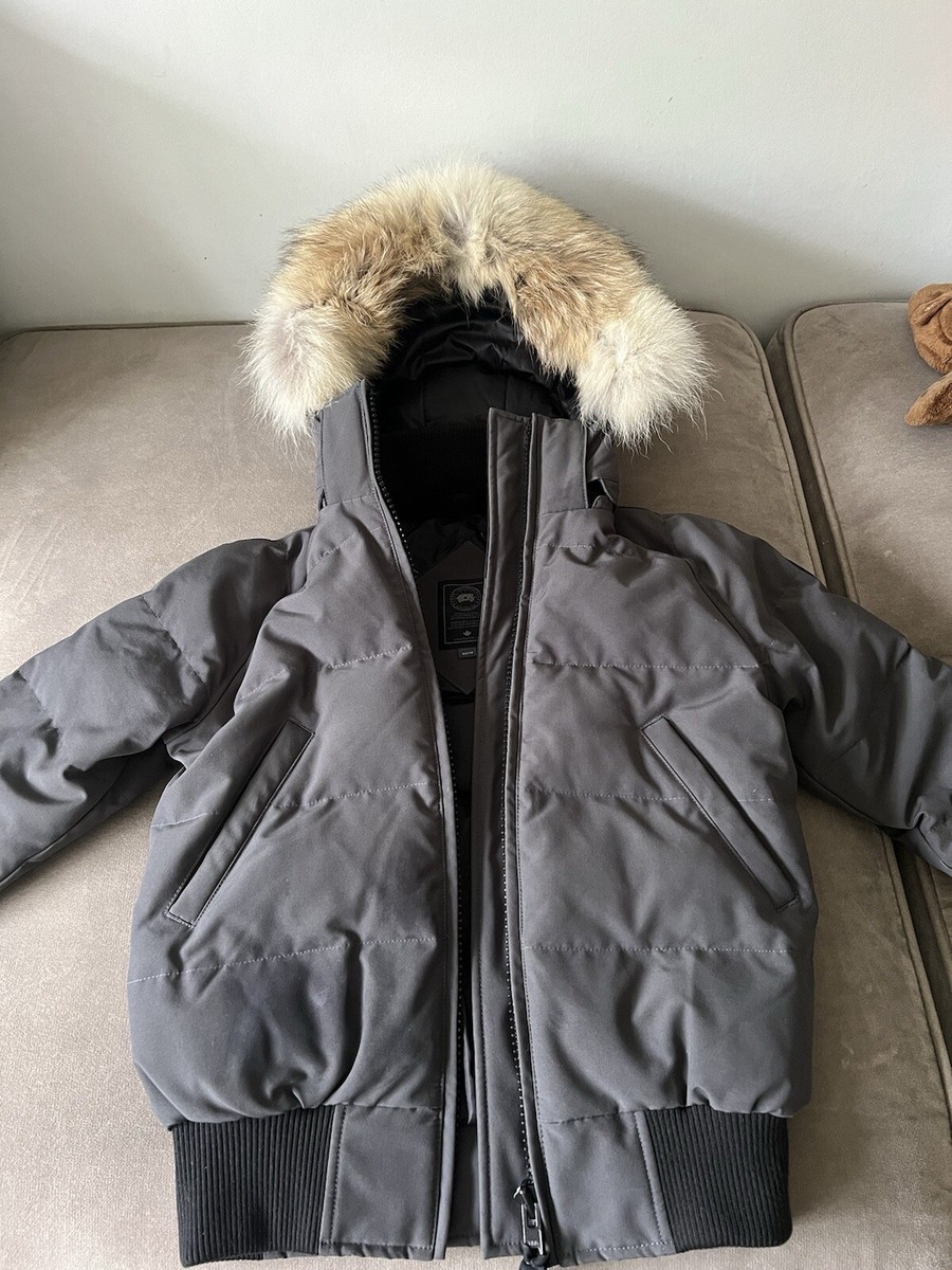 Black Canada Goose Grey Bomber Womens Super Triple Goose Colour