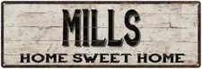 MILLS Rustic Home Sweet Home Sign Gift Metal Decor 106180084165