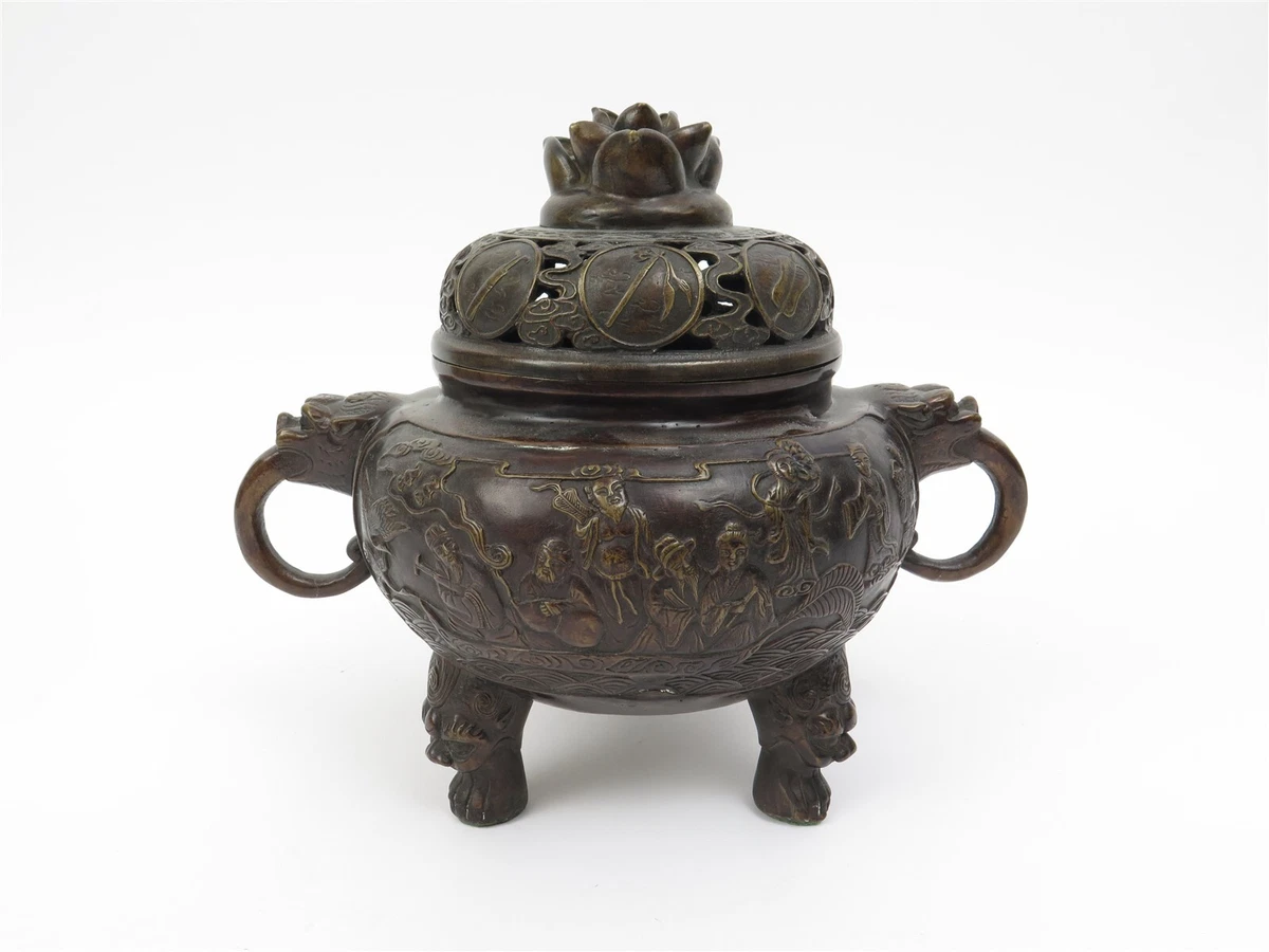 青铜1850-1899 年中国香炉| eBay