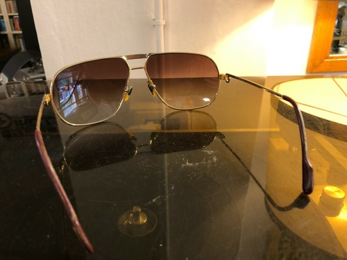 CARTIER 140 62 14 Vintage 1988 occhiali da sole placcato oro made in france - Foto 10 di 10