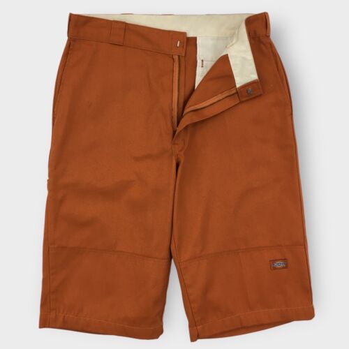 Vintage Y2K Dickies Mens Shorts Canvass Orange Size 36 Loose Baggy Long Inseam