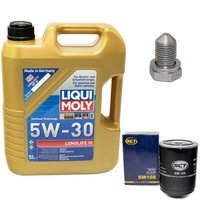 MotoröL Set 5W-30 5 Liter + ÖLfilter + Schraube FüR Audi Seat VW Passat 1.8 1.9