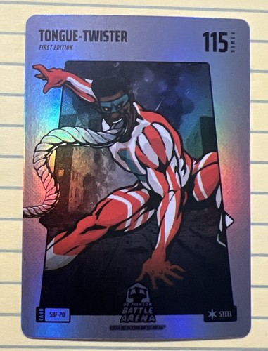 Bo Jackson Battle Arena TONGUE-TWISTER Silver Steel Battlefoil Tua Tagovailoa