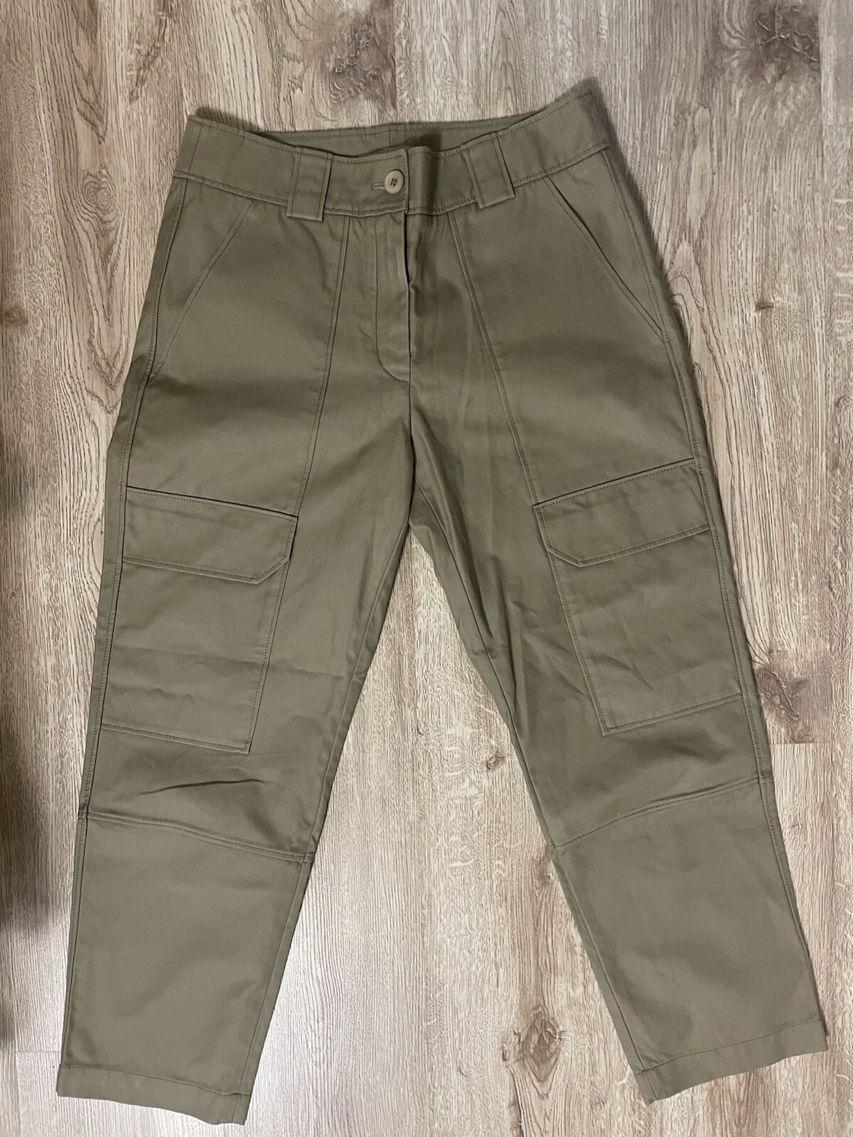 Pantaloni pantaloni donna Yves Salomon cargo esercito cotone TAGLIA 38