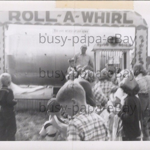 1951 Roll A Whirl Carnival Ride Fair Floodwood Minnesota Photograph