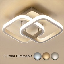 3 Color Dimmable Bedroom Light LED Ceiling Lights For Living Room Bedroom UK