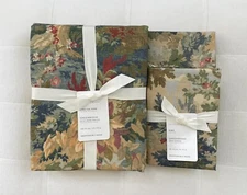 Pottery Barn GREENWOOD Percale King/Cal King Duvet & 2 King Shams Multicolor NWT