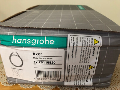 Hansgrohe Axor Metal Shower Hose 63'' - Brush Nickel - New sealed