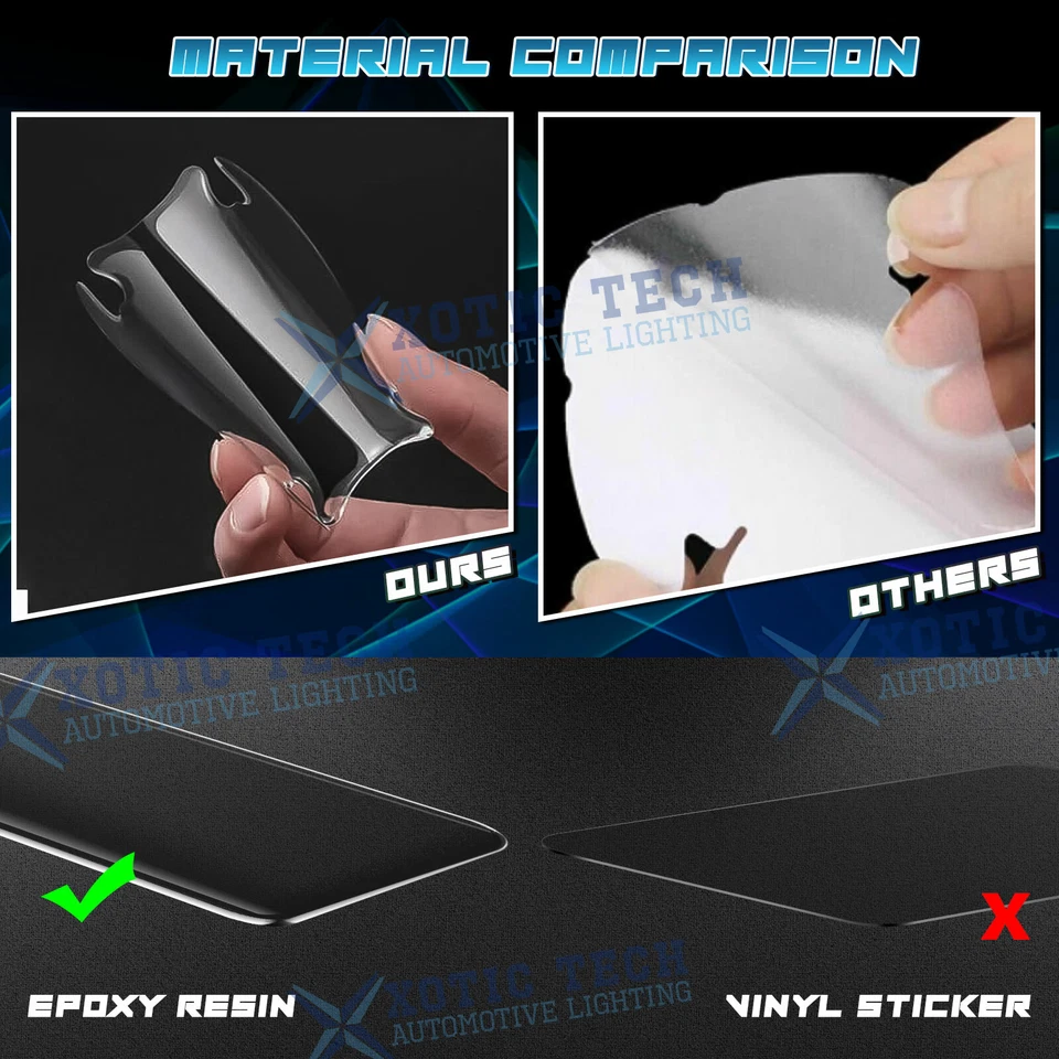 Calcomanía adhesiva 3D JDM transparente para manija de puerta con protección contra arañazos para Honda Accord Civic Foto 3 de 4