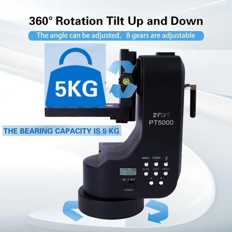 ZIFON PT-5000 PT5000 自动电动平移倾斜 360° 全景相机数码单反相机 — 第 4/4 张图片