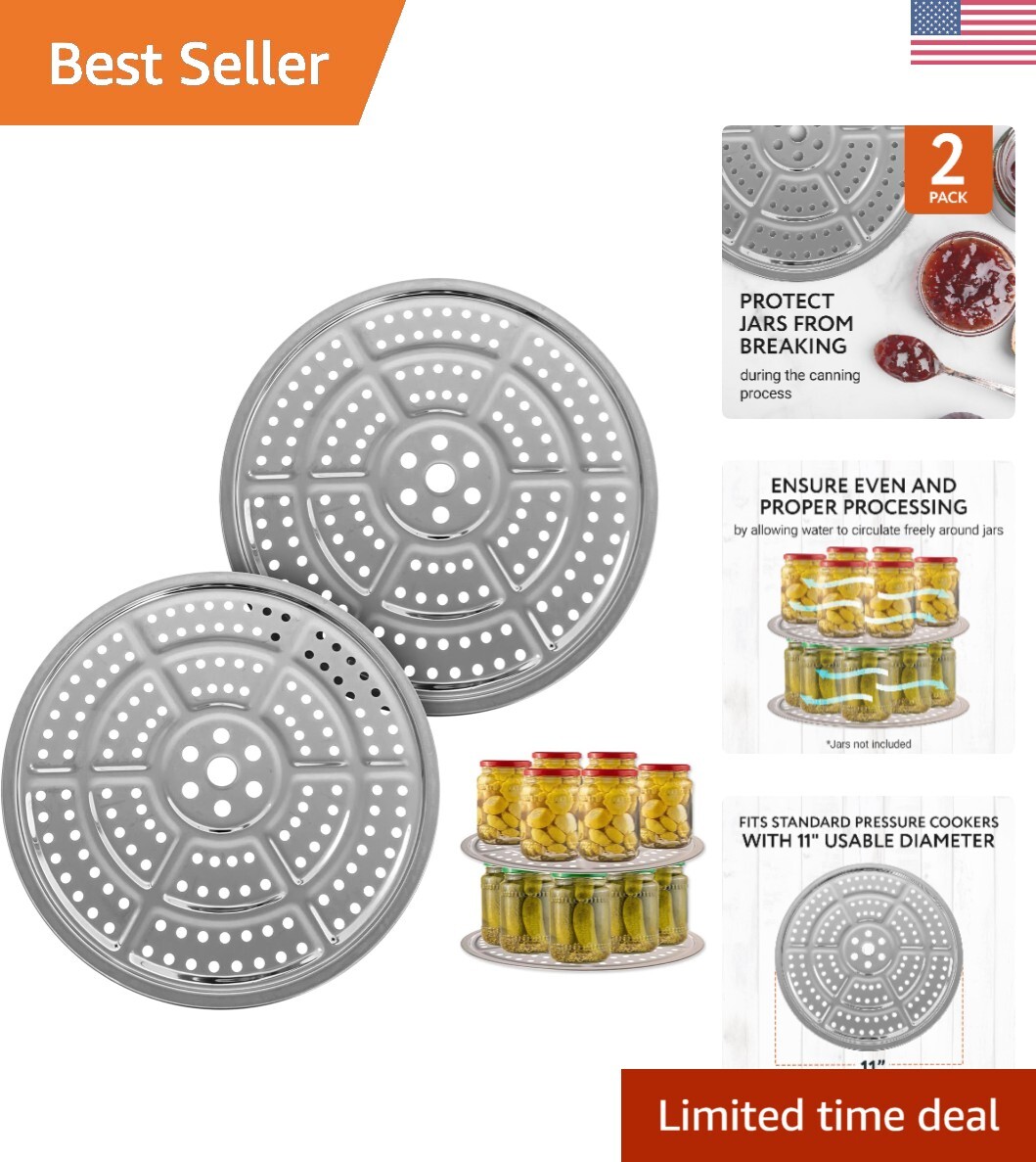 Stainless Steel Pressure Canner Rack Compatible with Presto