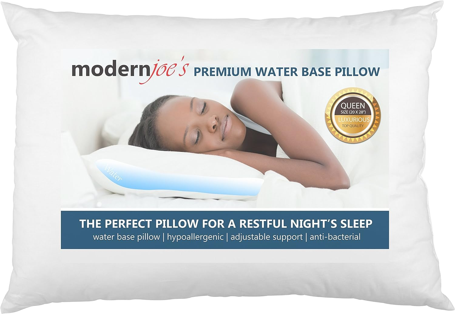 Luxurious Queen Size Water Pillow (20X28), Adjustable Waterbase Pillow (Fiber Fi eBay