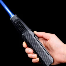 Outdoor Long Gun Spray Butane Torch Barbecue Metal Turbine Cigar BBQ Lighter