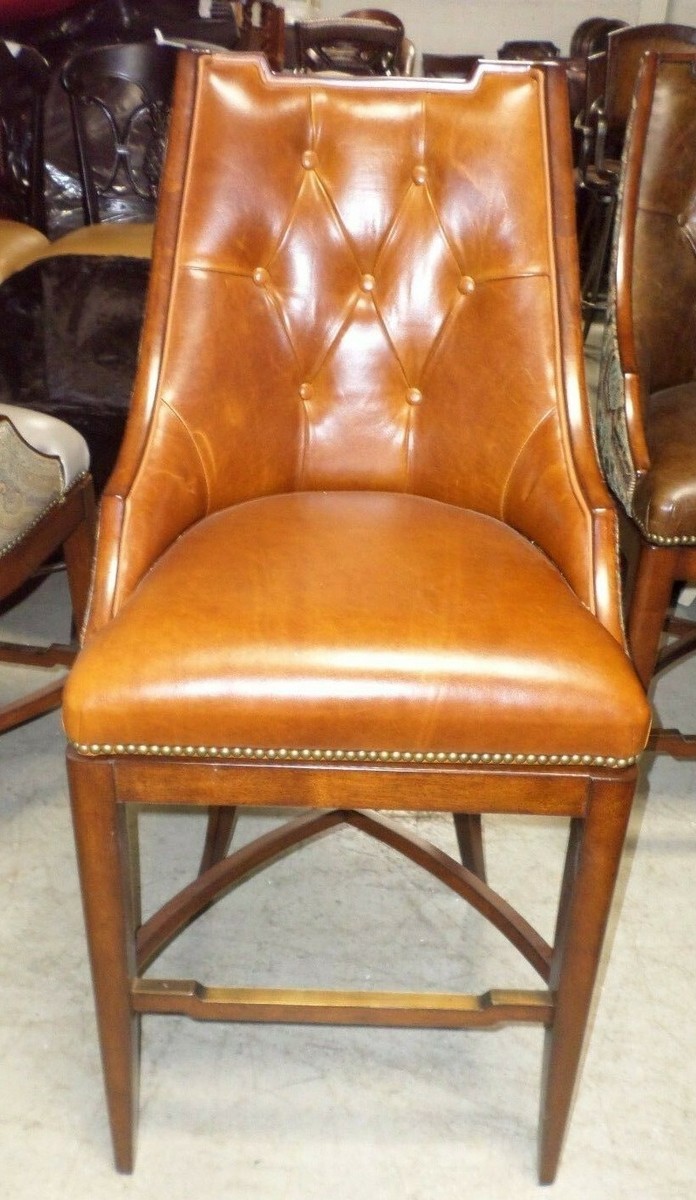 Leather Frontgate Counter Height Stools Frontgate Bradford Tufted