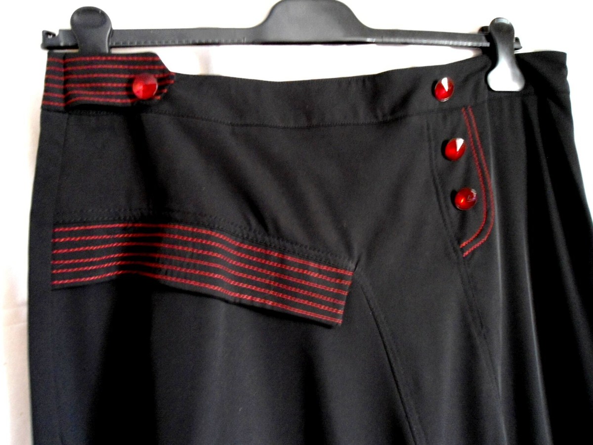 Ensemble Veste + Jupe Rouge Foncé Motif - Taille 44 (T2-T3) - Marque Multiples - Occasion Très Bon état