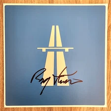 Ralf Hutter Signed Kraftwerk - Autobahn Vinyl Record Insert Booklet LEGEND RAD