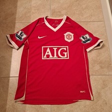 2006-07 Manchester United Home S/S No.7 C・RONALDO Premier League 06-07 MUFC sz M