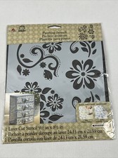 Plaid FolkArt Floral Paste Stencil 8.5 X 9.5 in Laser Cut New