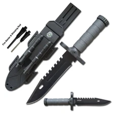Tactical Hunting Fixed Blade Bowie Outdoor Survival Knife