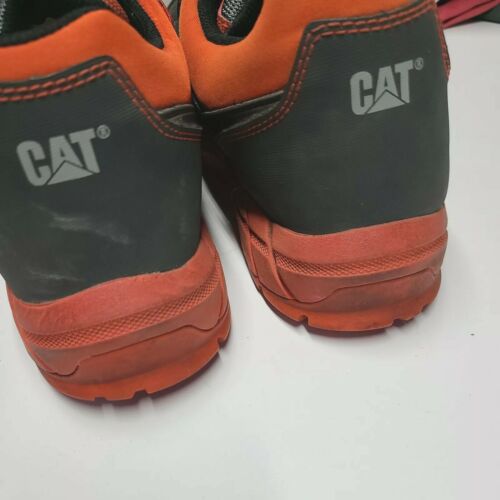 Caterpillar Steel Toe Safety Work Shoe #P90641 Men's Size US 10.5 W Gray/Orange - Picture 4 of 8